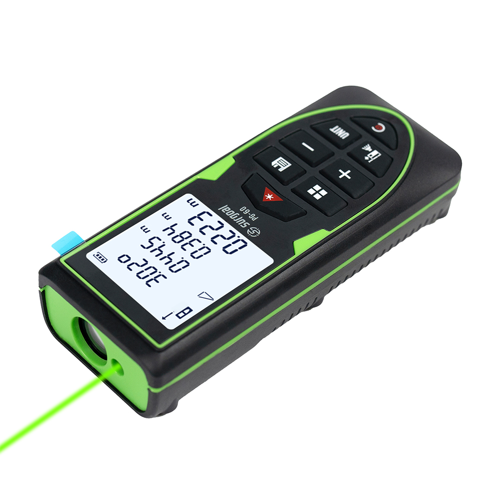 Industrial Laser Tape Measure - Yeşil Lazer Mesafe Ölçer 120m Menzilli
