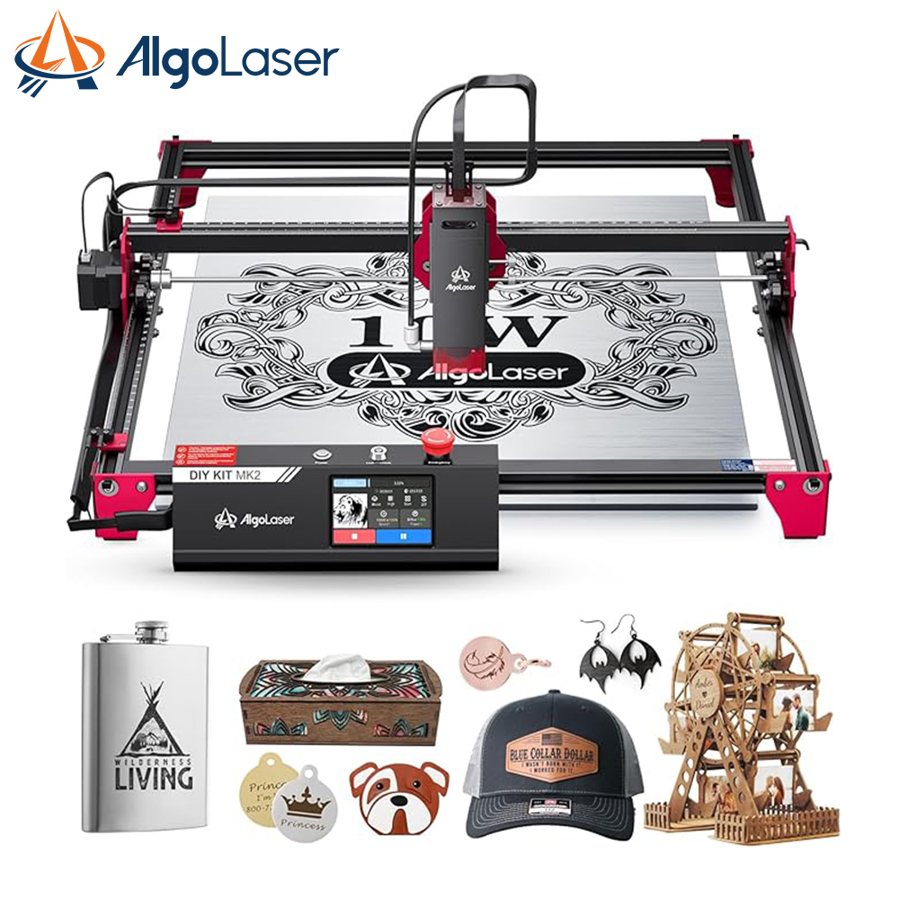 Rotary Axis Laser Engraver - AlgoLaser Lazer Kazıma Makinesi DIY KITI