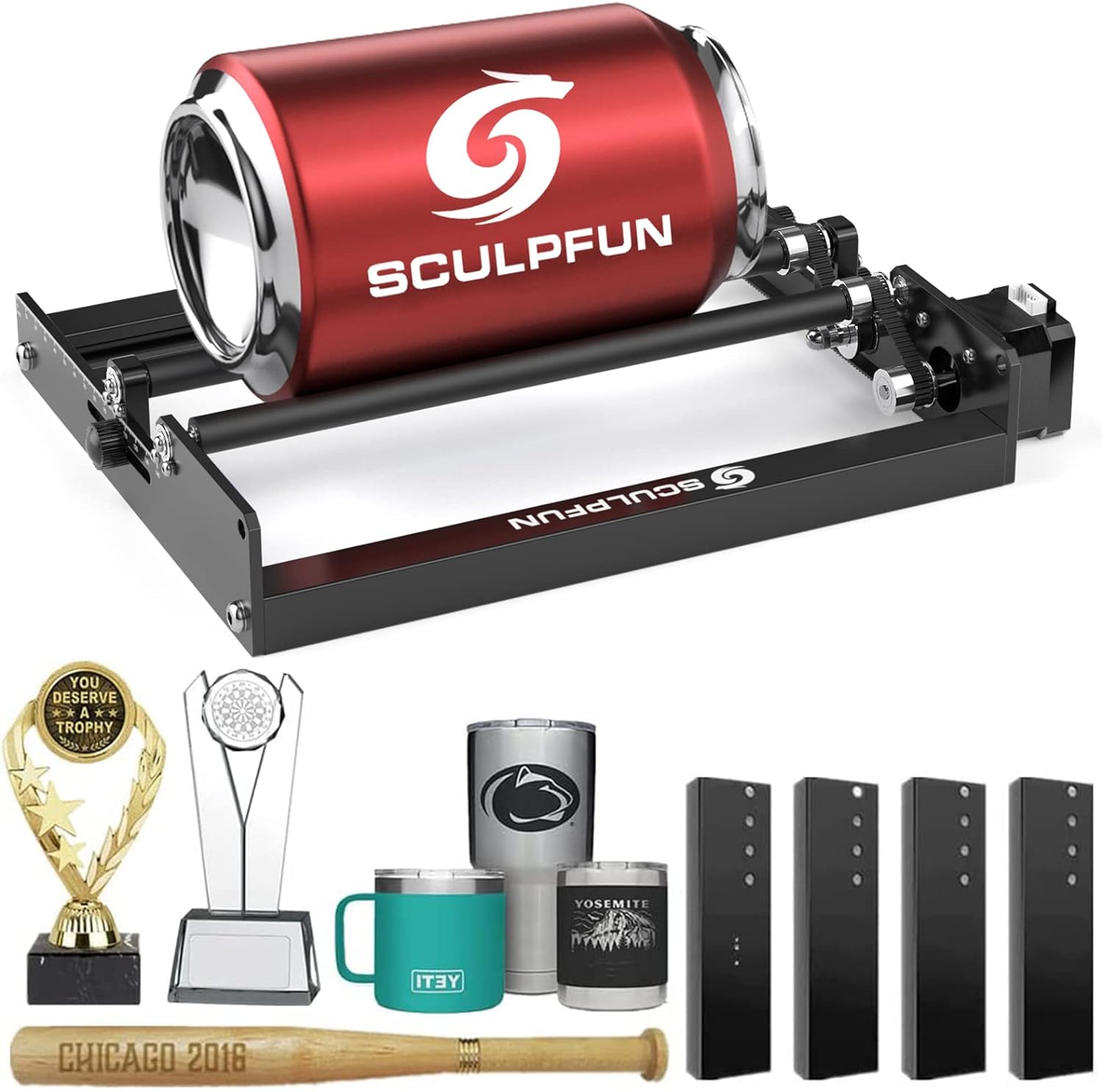 Rotary Axis Laser Engraver - SCULPFUN Lazer Döner Silindir Lazer Gravür