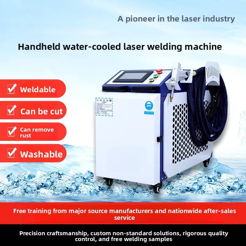 Industrial Laser Welding Gun - El Tipi Su Soğutmalı Makine Fiber