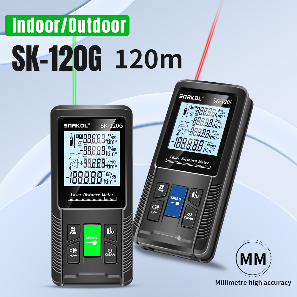 Industrial Laser Tape Measure - Snakol Lazer Mesafe Ölçer 40m 50m
