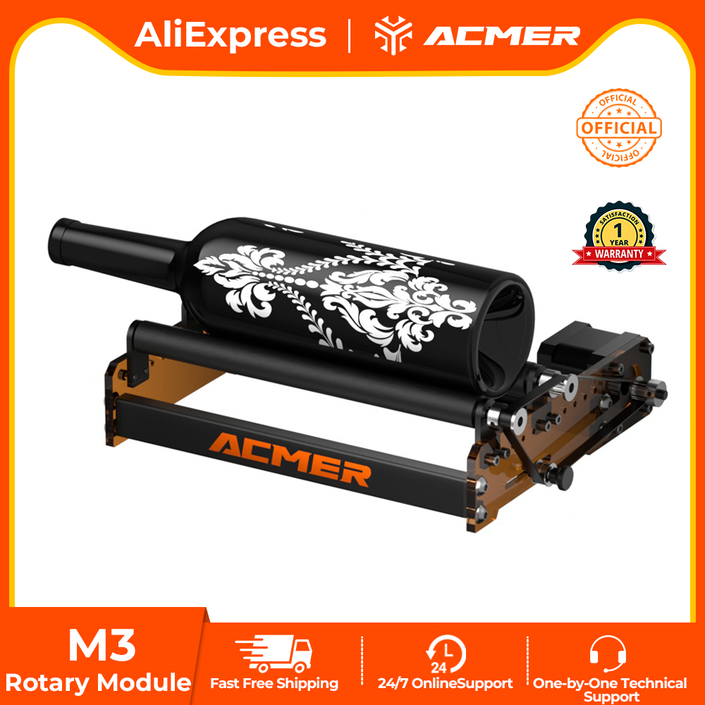 Rotary Axis Laser Engraver - ACMER M3 Lazer Döner Silindir 360°