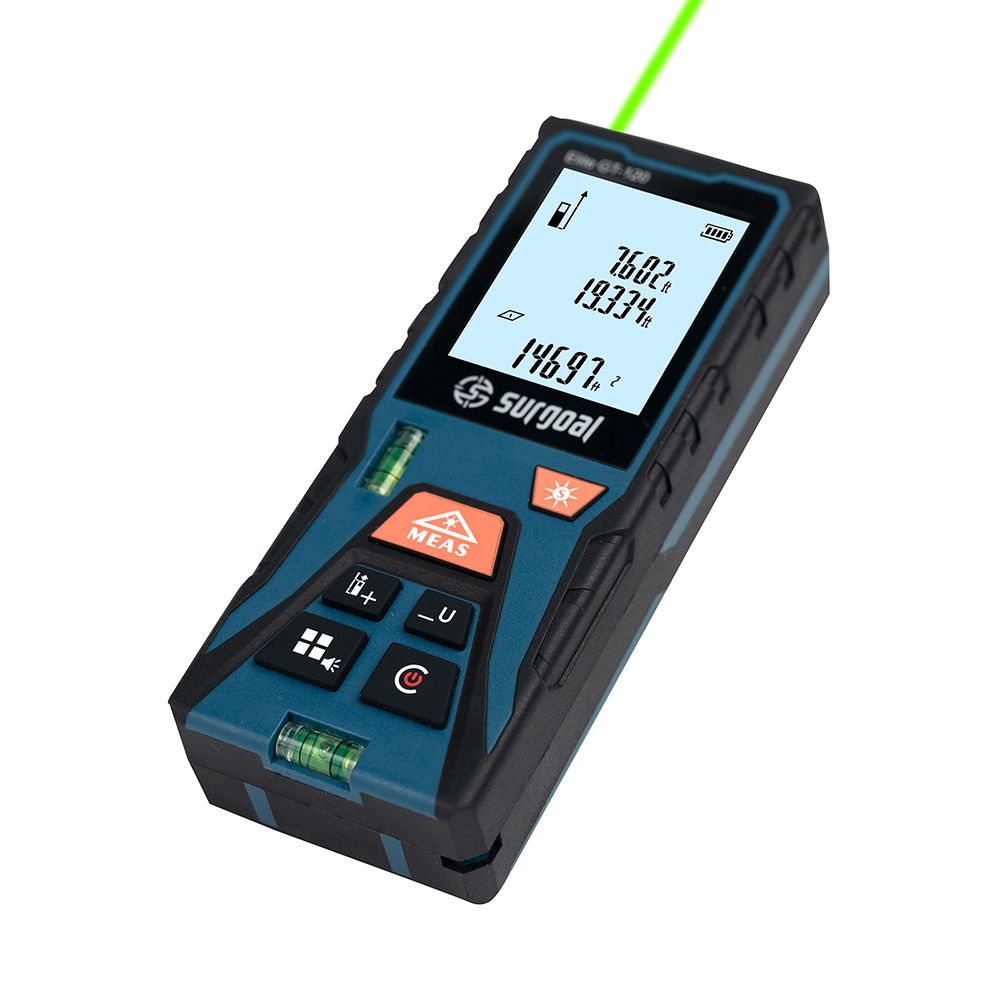 Industrial Laser Tape Measure - 120m Yeşil Lazer Mesafe Ölçer, Su
