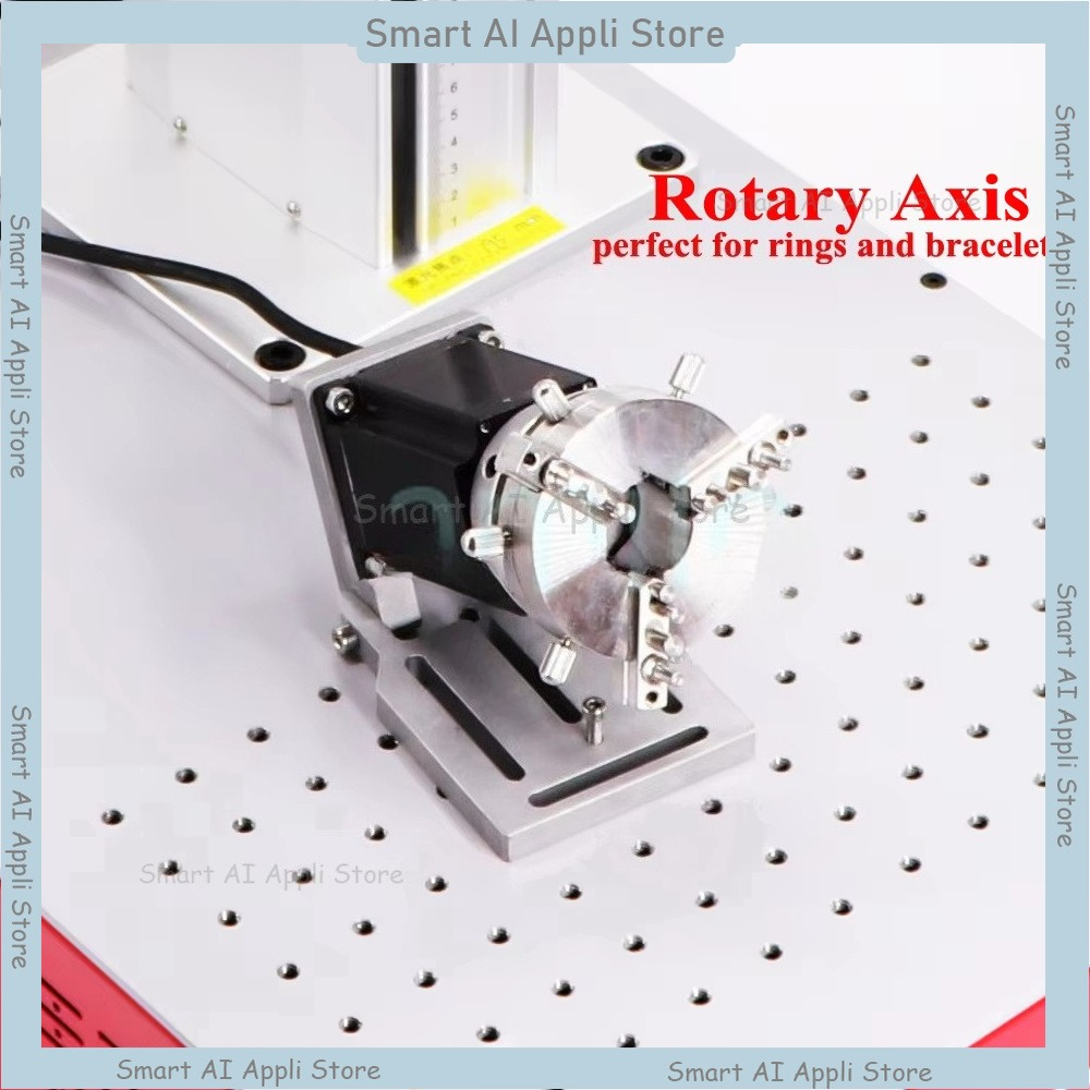 Rotary Axis Laser Engraver - D69 Lazer Markalama Makinesi Otomatik Kilitli
