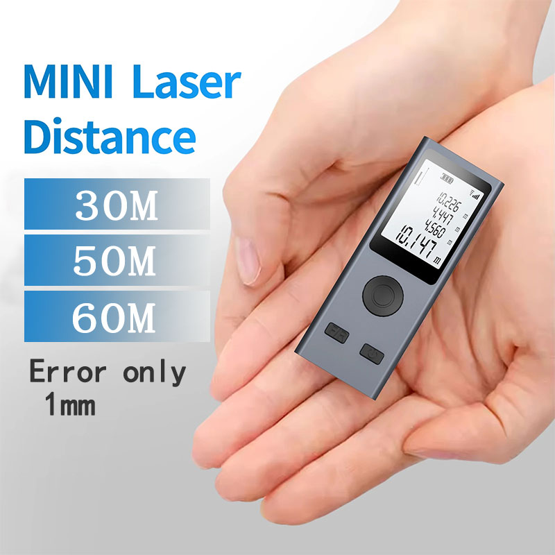 Industrial Laser Tape Measure - Mini Lazer Mesafe Ölçer Dijital Mezura