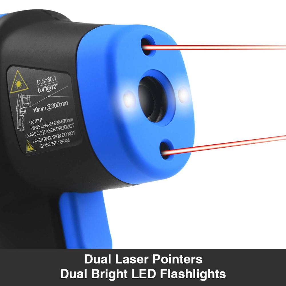 -50 ℃ ila 1500 ℃ lazer termome - Industrial Laser Thermometer Gun incelemesi ve fiyatı