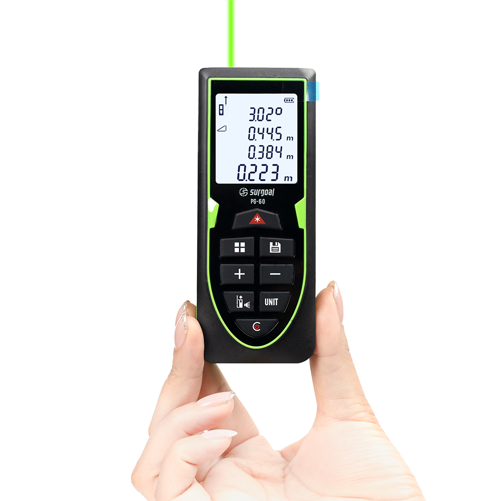 Yeşil Lazer Mesafe Ölçer 120m  - Industrial Laser Tape Measure incelemesi ve fiyatı