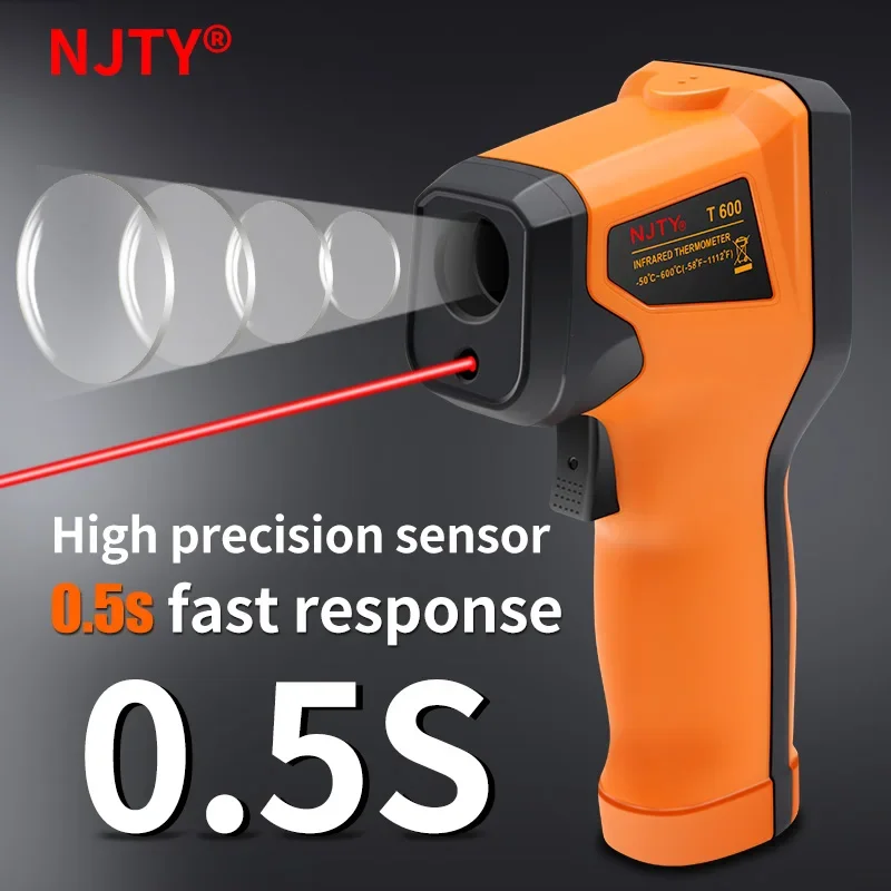 T400 T600 Dijital Kızılötesi T - Industrial Laser Thermometer Gun incelemesi ve fiyatı