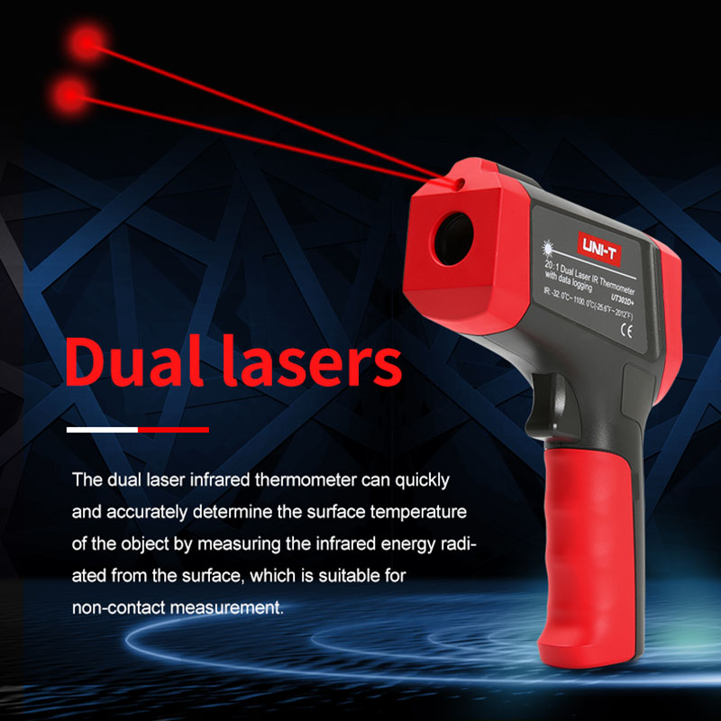 UNI-T dijital kızılötesi termo - Industrial Laser Thermometer Gun incelemesi ve fiyatı