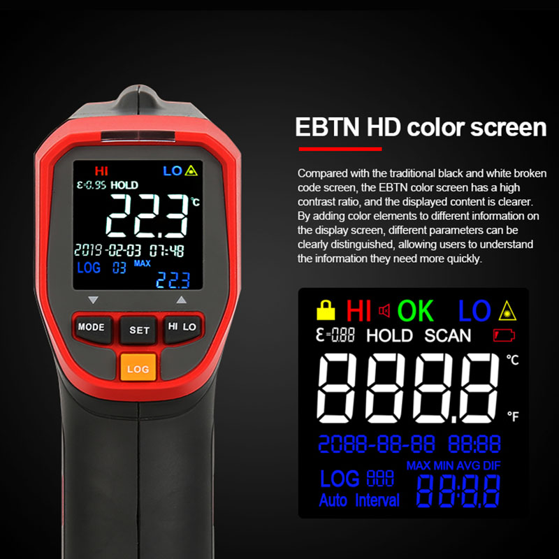 UNI-T dijital kızılötesi termo - Industrial Laser Thermometer Gun incelemesi ve fiyatı