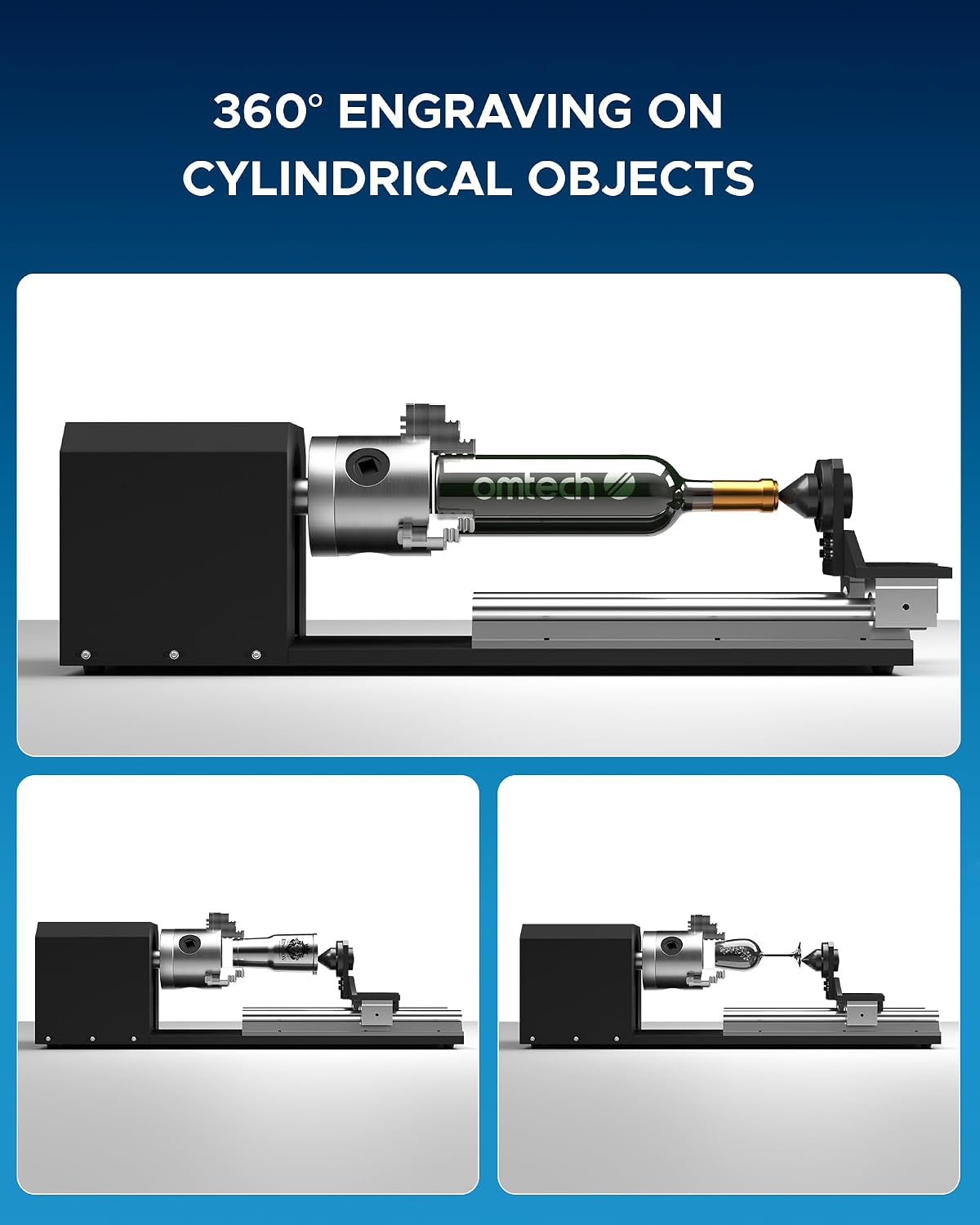 CO2 Lazer Gravür Makineleri iç - Rotary Axis Laser Engraver incelemesi ve fiyatı