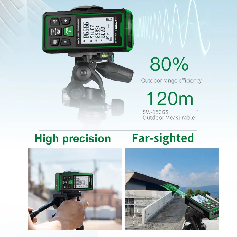 Yeşil Lazer Mesafe Ölçer Dijit - Industrial Laser Tape Measure incelemesi ve fiyatı