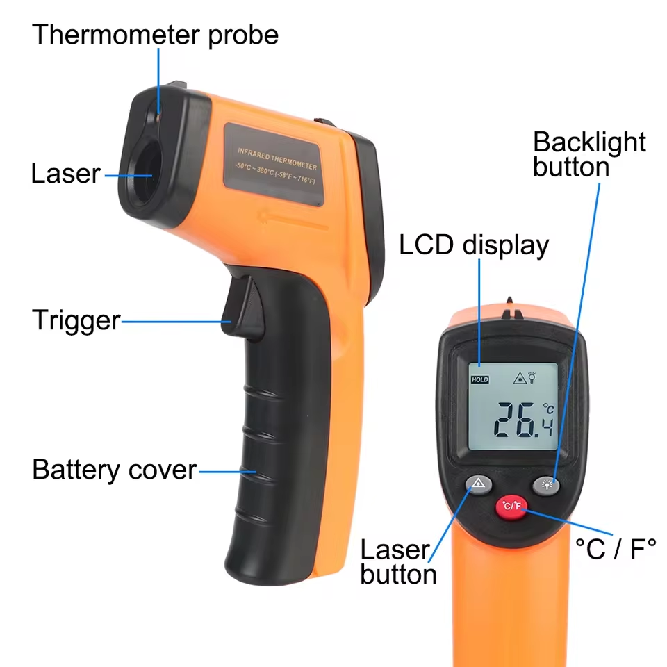 Yeni T600 T600A Dijital Kızılö - Industrial Laser Thermometer Gun incelemesi ve fiyatı