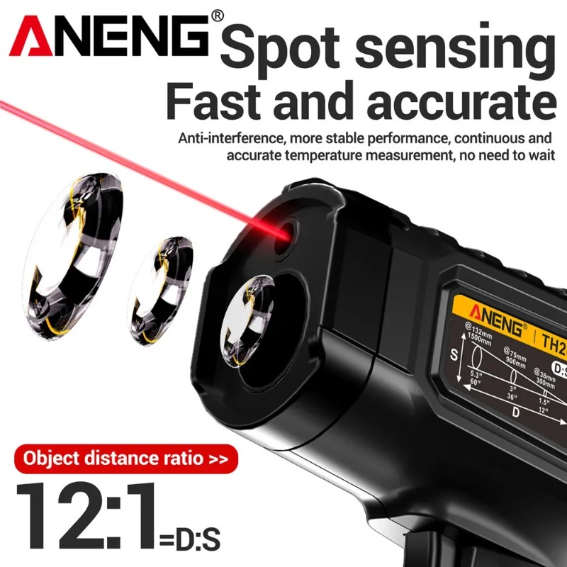 ANENG TH202 Endüstriyel El Ter - Industrial Laser Thermometer Gun incelemesi ve fiyatı