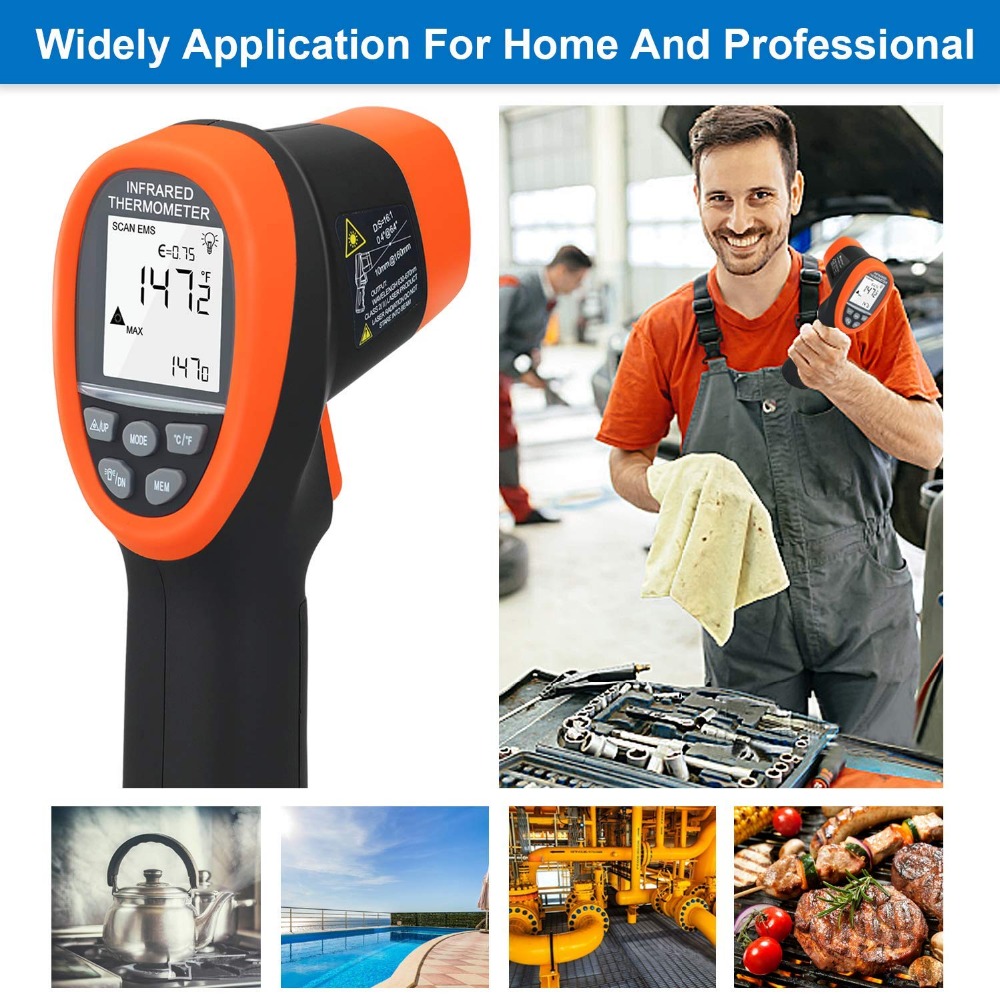 BTMETER Dijital Pirometre Tema - Industrial Laser Thermometer Gun incelemesi ve fiyatı