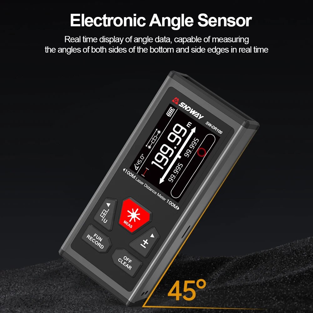 SNDWAY Çift Lazer Mesafe Ölçer - Industrial Laser Tape Measure incelemesi ve fiyatı