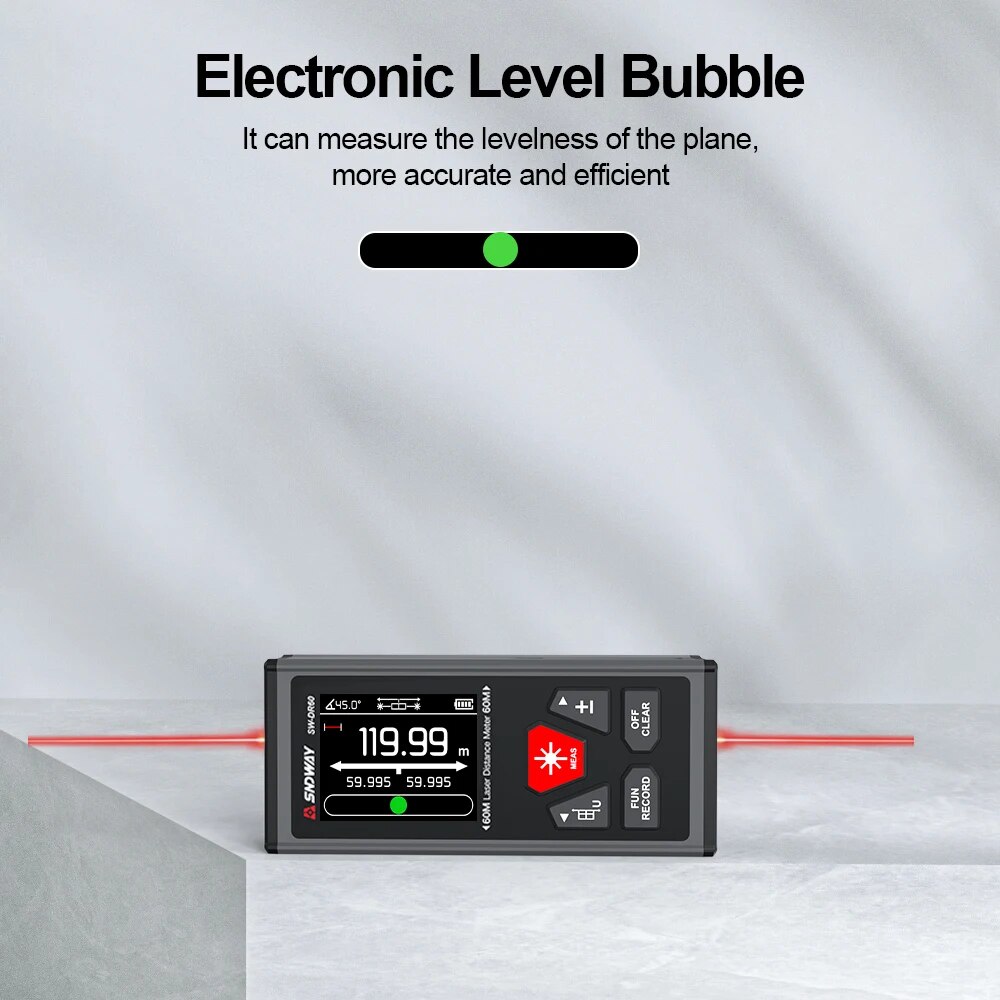 SNDWAY Çift Lazer Mesafe Ölçer - Industrial Laser Tape Measure incelemesi ve fiyatı