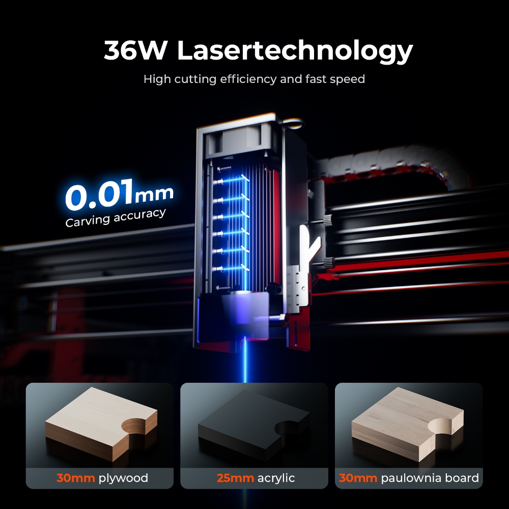 ACMER S2 PRO 36W/48W Lazer Gra - Industrial Laser Sensor incelemesi ve fiyatı