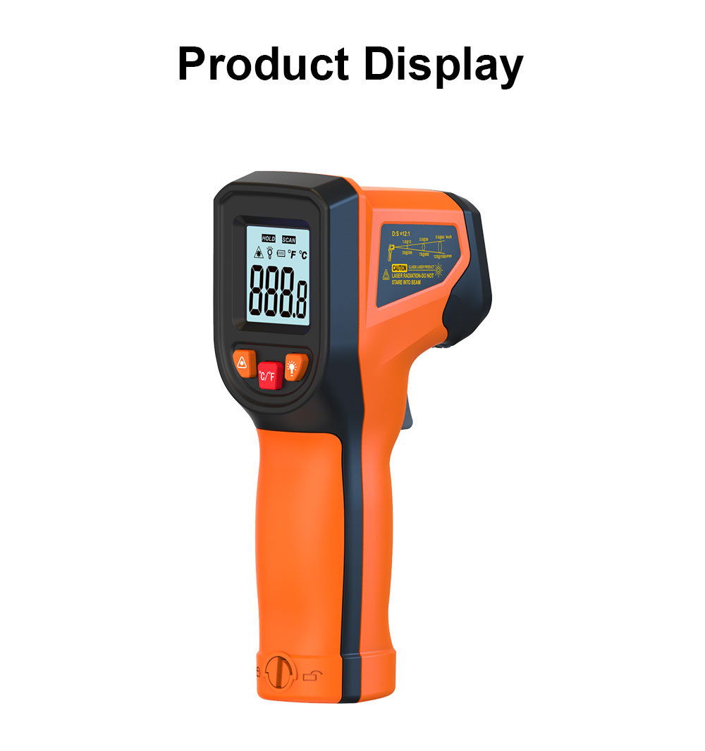 T600 T600A Dijital Kızılötesi  - Industrial Laser Thermometer Gun incelemesi ve fiyatı
