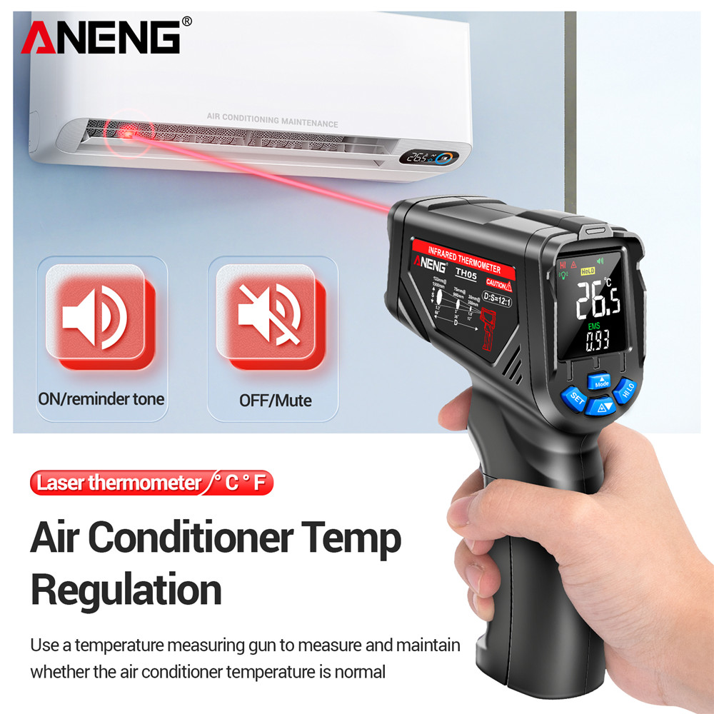 ANENG TH05 Kızılötesi Termomet - Industrial Laser Thermometer Gun incelemesi ve fiyatı