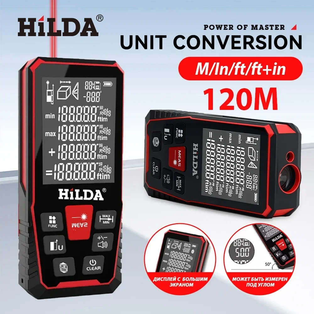 HILDA Lazer Mesafe Ölçer 40/10 - Industrial Laser Tape Measure incelemesi ve fiyatı
