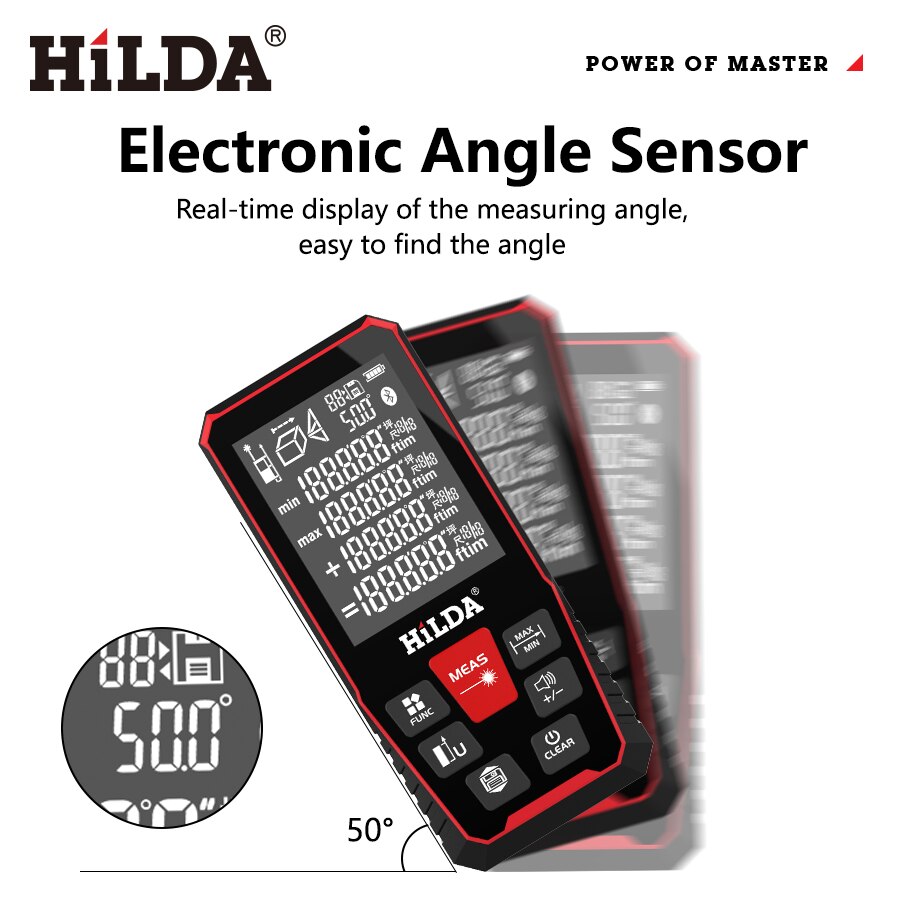 HILDA Lazer Mesafe Ölçer 40/10 - Industrial Laser Tape Measure incelemesi ve fiyatı