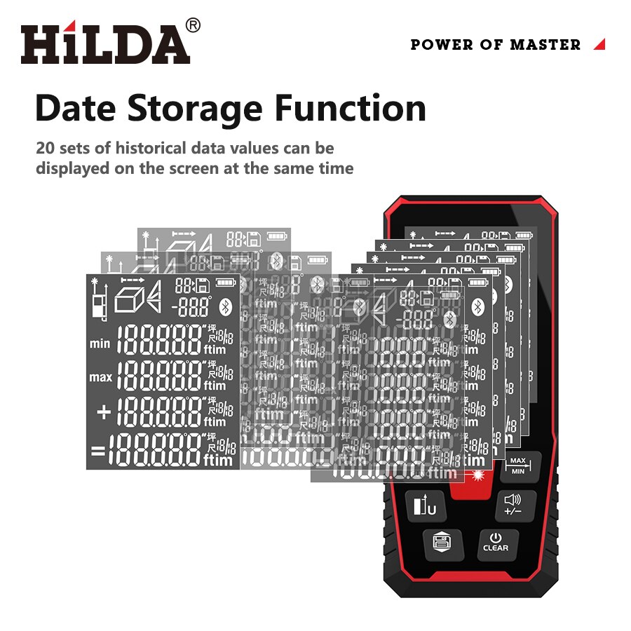 HILDA Lazer Mesafe Ölçer 40/10 - Industrial Laser Tape Measure incelemesi ve fiyatı