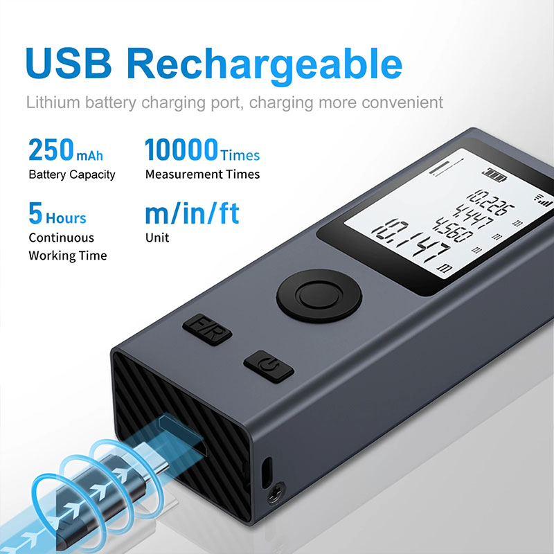 Mini Lazer Mesafe Ölçer Dijita - Industrial Laser Tape Measure incelemesi ve fiyatı